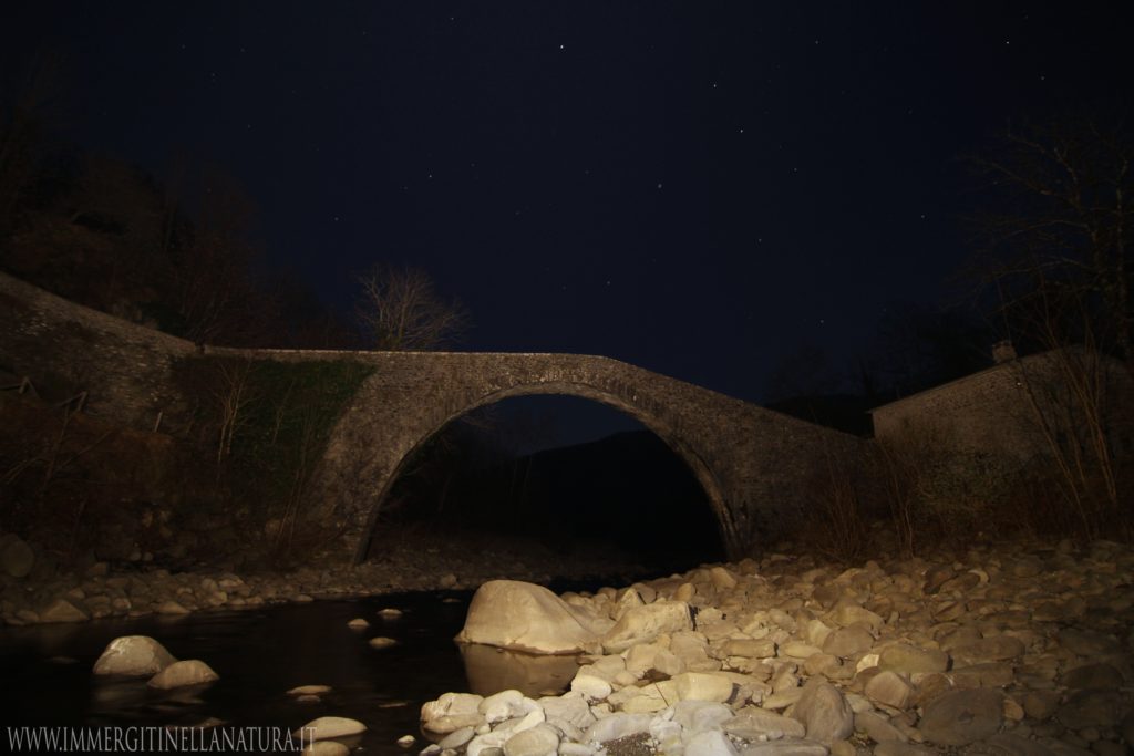 ponte di Castruccio by night